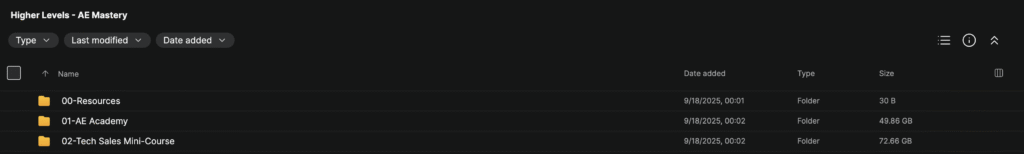 Higher Levels – AE Mastery