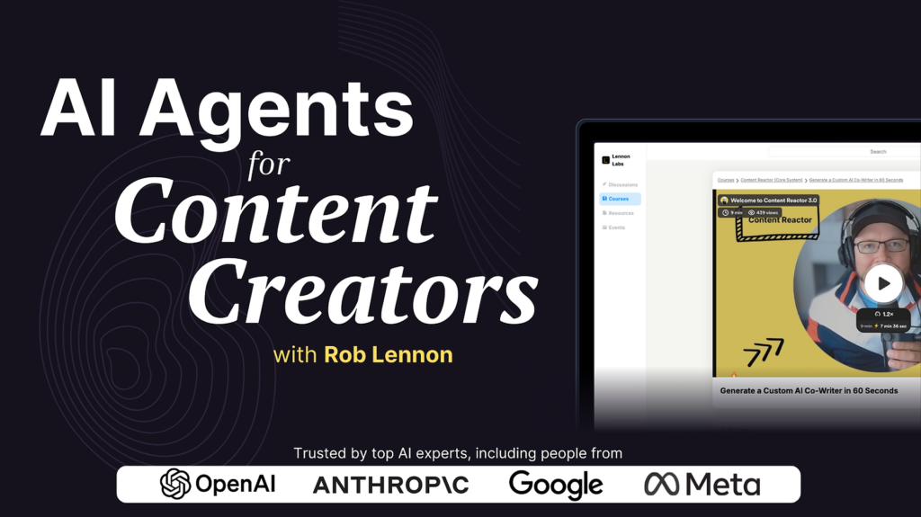 AI Agents for Content Creator by Rob Lennon