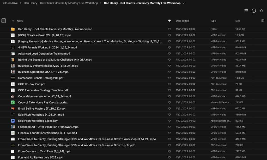 Dan Henry – Get Clients University Monthly Live Workshop