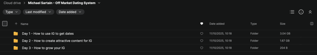 Michael Sartain – Off Market Dating System