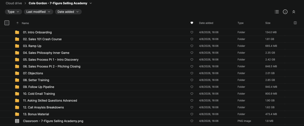 Cole Gordon - 7-Figure Selling Academy