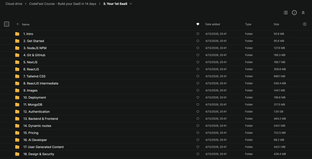 CodeFast Course - Build your SaaS in 14 days