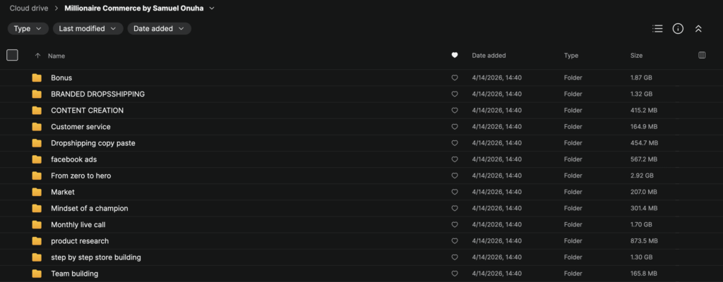 Millionaire Commerce by Samuel Onuha