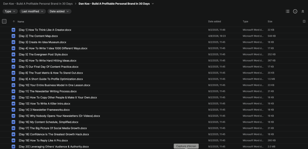 Dan Koe – Build A Profitable Personal Brand In 30 Days