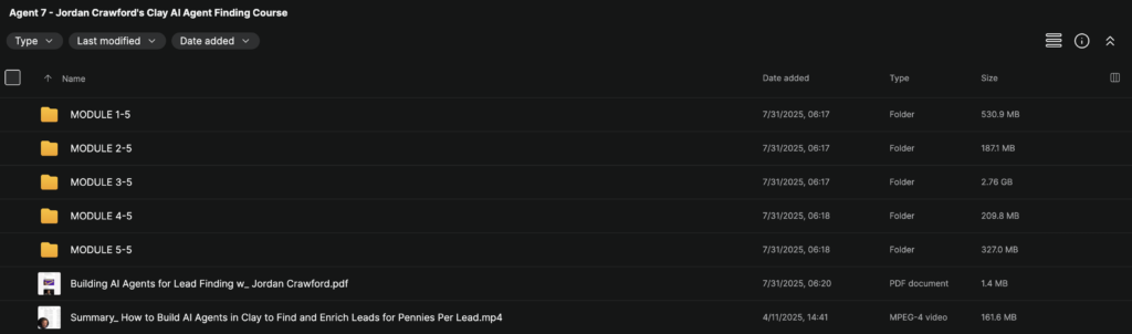 Agent 7 – Jordan Crawford’s Clay AI Agent Finding Course