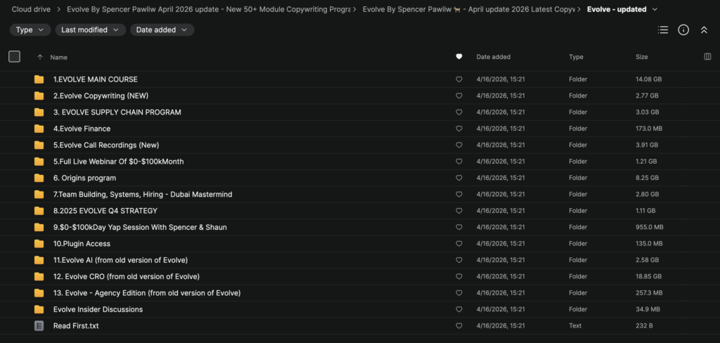 Spencer Pawliw – Evolve April Update 2026