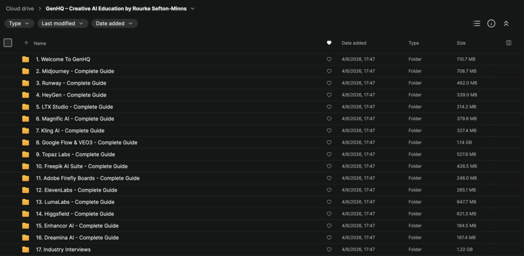 GenHQ – Creative AI Education – April 2026 