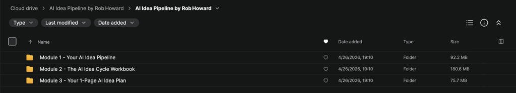 Rob Howard - AI Idea Pipeline