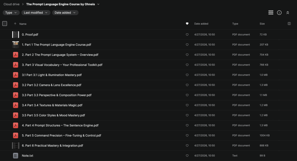 The Prompt Language Engine Course by Ohneis