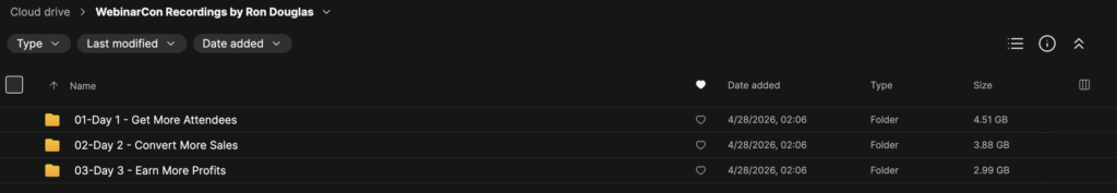 Ron Douglas – WebinarCon Recordings