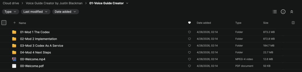 Justin Blackman - Voice Guide Creator