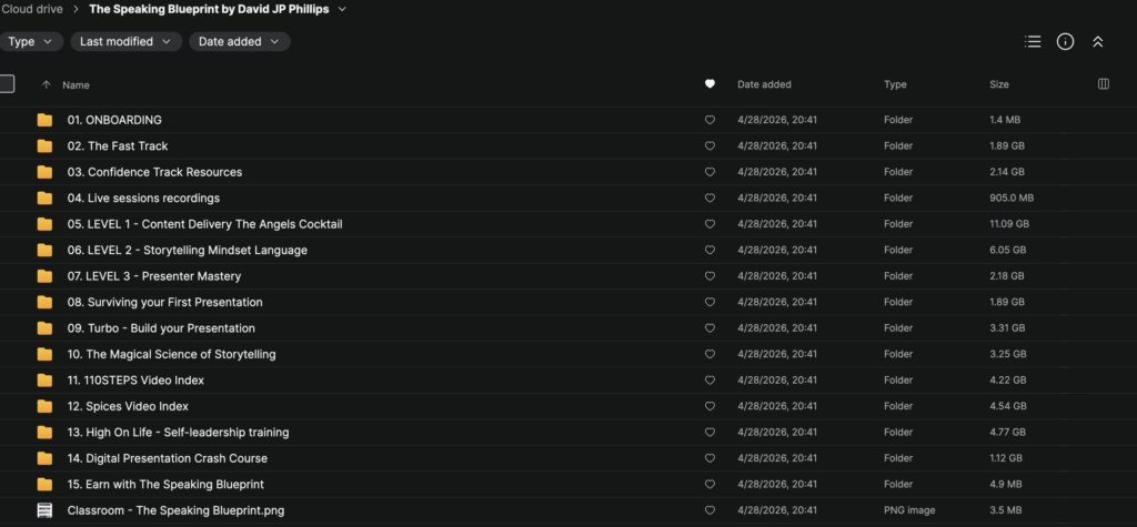 The Speaking Blueprint by David JP Phillips