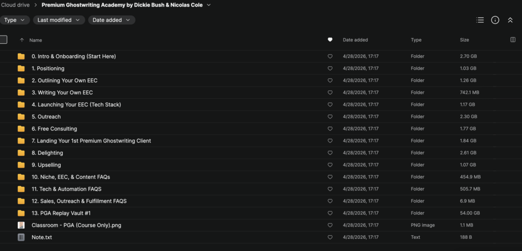 Dickie Bush & Nicolas Cole - Premium Ghostwriting Academy