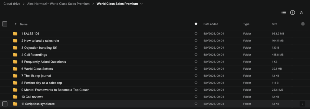 Alex Hormozi – World Class Sales Premium